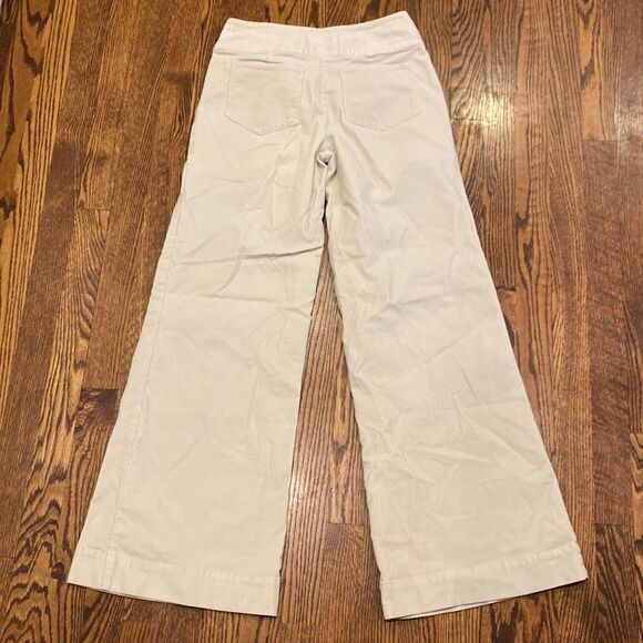 LONDON Jeans 4 Marisa Chino Corduroy Stretch Jeans Flare Pants Button Detail - Picture 3 of 4